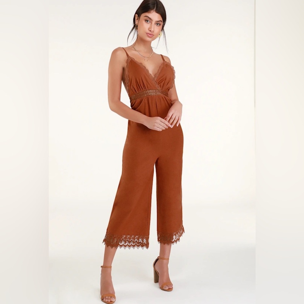 NWT billabong lace detail jumpsuit